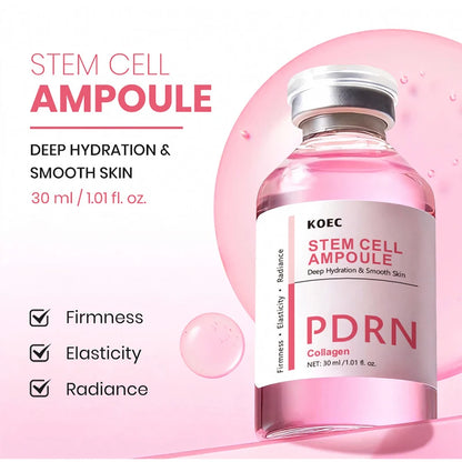 PDRN & Collagen Stem Cell Ampoule Deep Hydration Smooth Skin Enhance Skin Elasticity Nourishing Firming Facial Serum