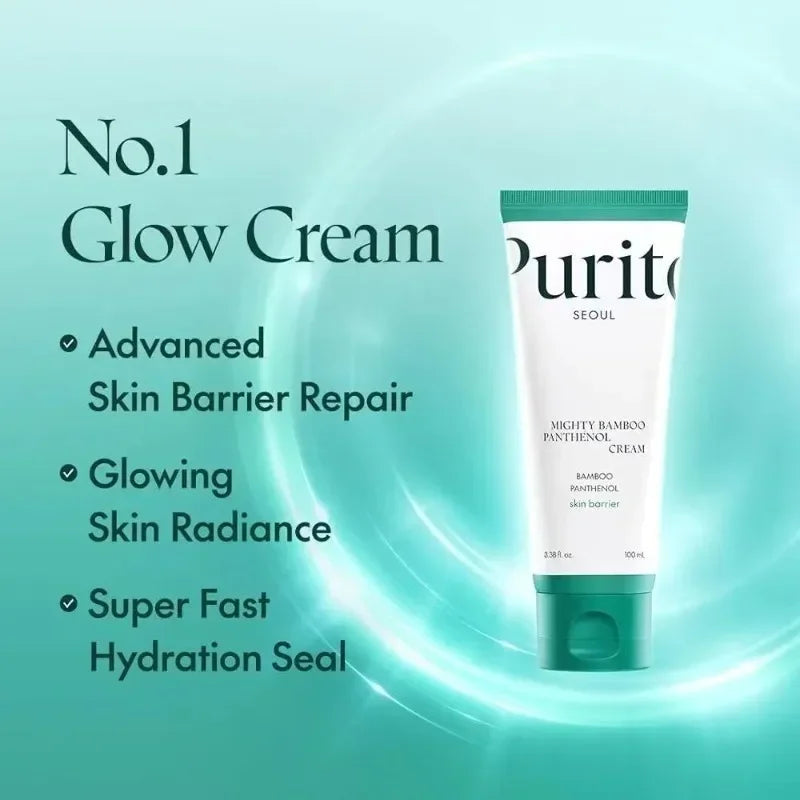 Purito Cream 100ml Bamboo Extract Panthenol Intensive Cream Soothing Moisturizing and Repairing Barrier Skin Care Products