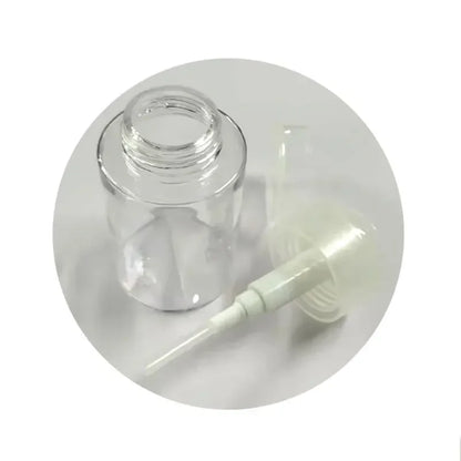 1/3pcsTransparent Pump Bottle Dispenser Push-Down Refillable Travel Bottle Set for Makeup Nail Polish Remover Cosmetic Organizer