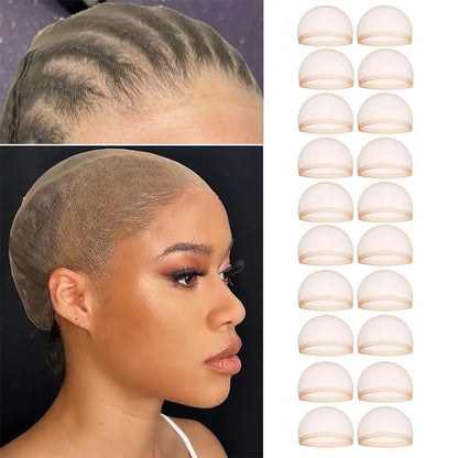 Wholesale HD Wig Cap for Women Invisible Ultra-thin Stretchy Stocking Caps for Lace Front Wigs Sheer Wig Cap Thin Nylon Cap