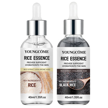 Rice Ampoule Duo - Gentle Exfoliating & Deep Hydrating Serum for Radiant Skin - Suitable for All Skin Types 40/60ml