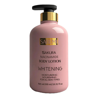 500ml Sakura Niacinamide Body Lotion Smooth Hydrating Improving Dry Moisturizer Whitening Skin Moisturizing Lotion Lightening