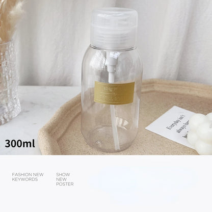1pc 200-500ML Nail Refillable Bottles Empty Press Pump Dispenser Nail Art Polish Remover Cleaner Makeup Bottle Manicure Tool