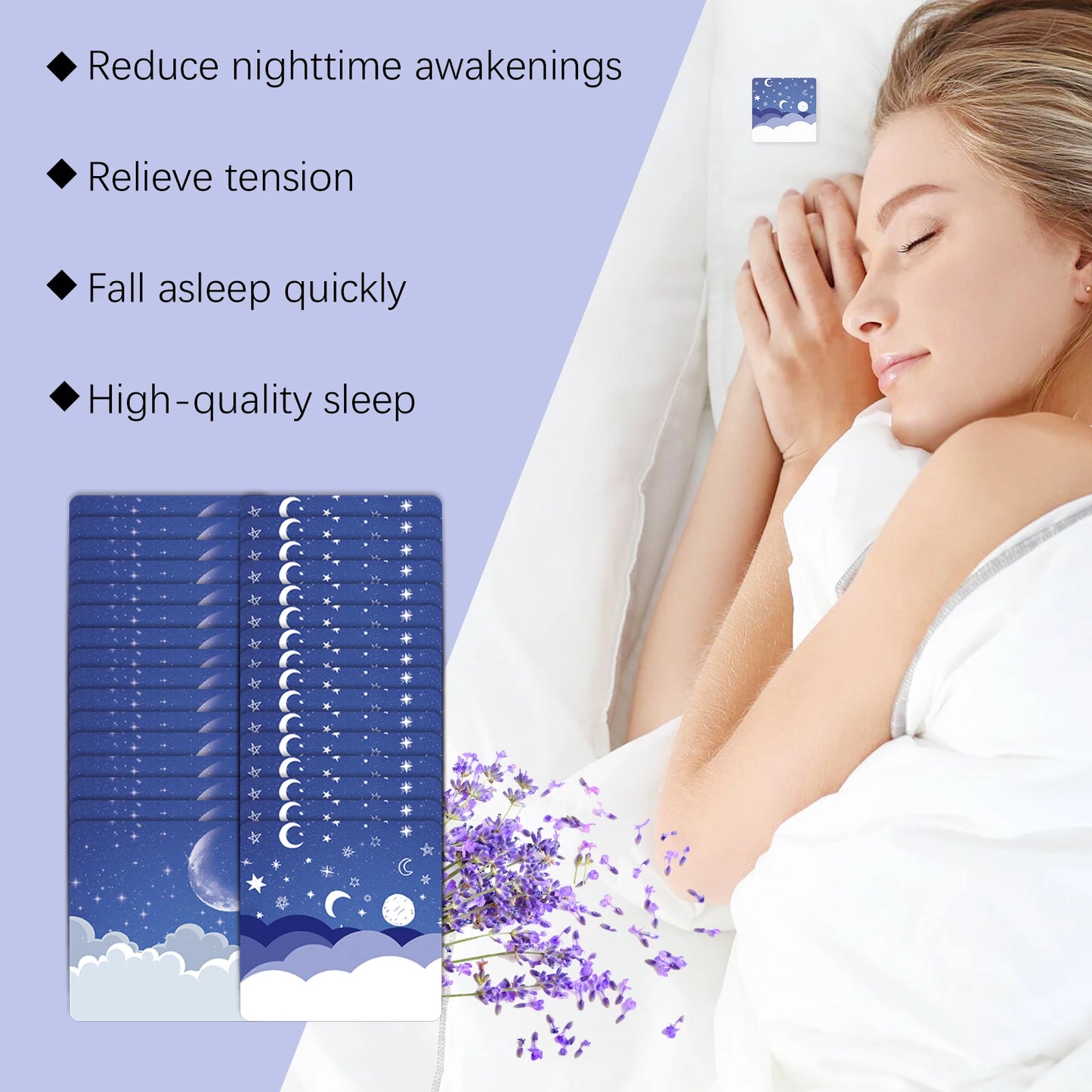 Woodsleep Sleep Patches Insomnia Treatment Irritability Stress Reliever Relax Anxiety Sleep Quality Improvement Sleep Aid Patch