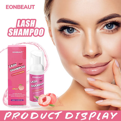 Eonbeaut Fake Eyelash Extension 60ml Glue Peach Shampoo Lash Adhesive Makeup Tool Beauty Shop Clean Foam Pump No Stimulation