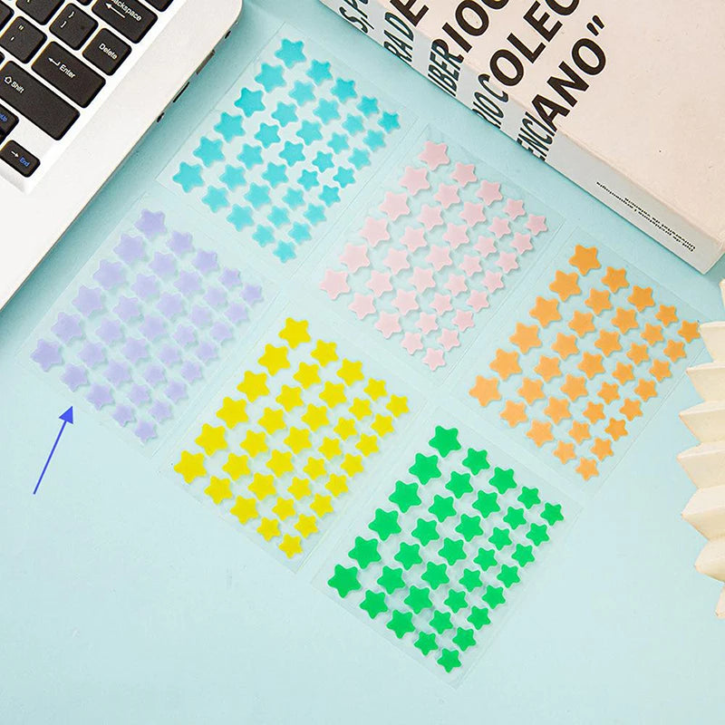 40pcs/set Colorful Star Shaped Acne Patches Skincare Stickers Facial Spots Makeup Tools