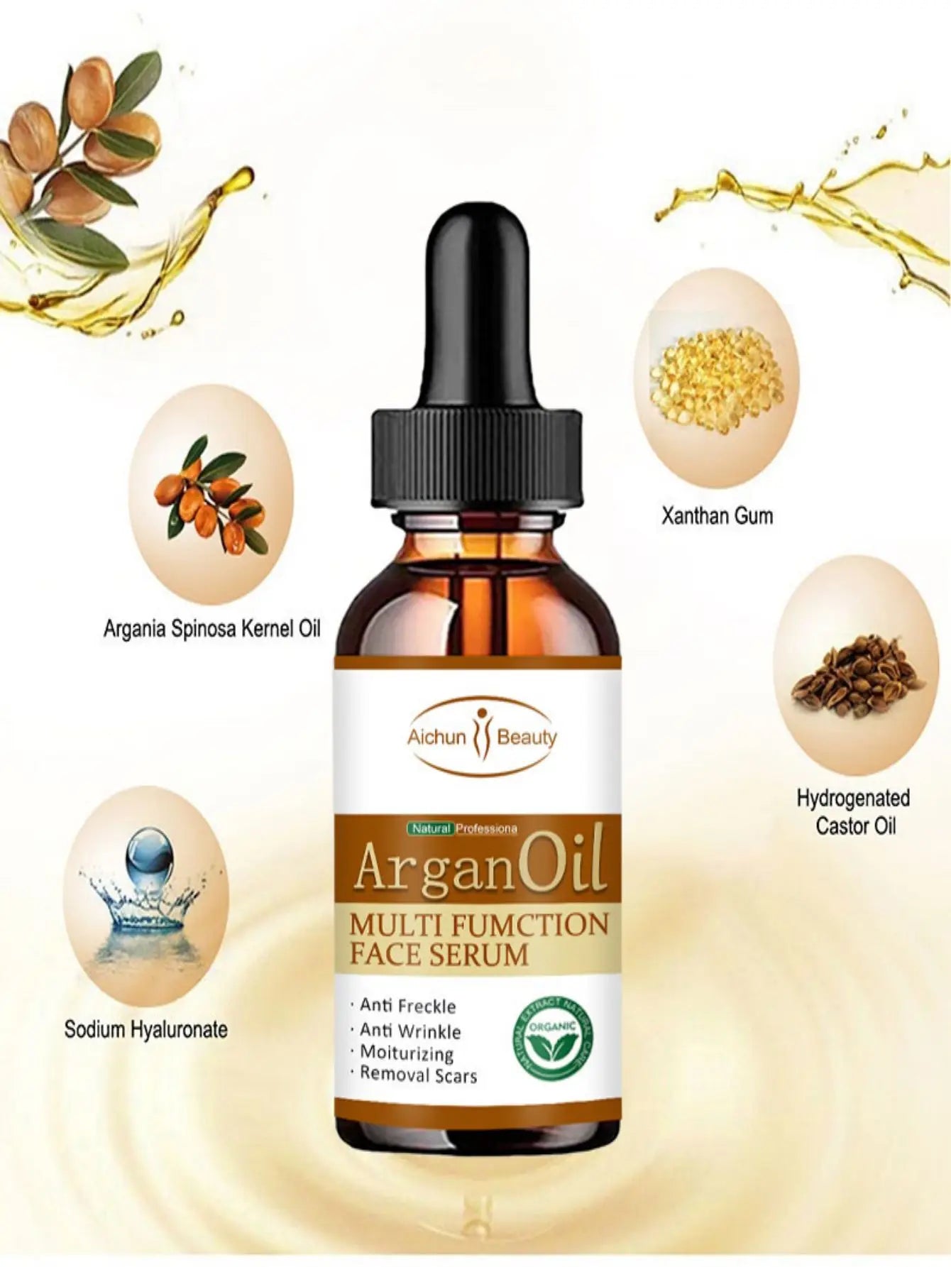 Arginine Oil Multifunctional Facial essence, brightens and tightens the skin, moisturizes the skin, and reduces dullness