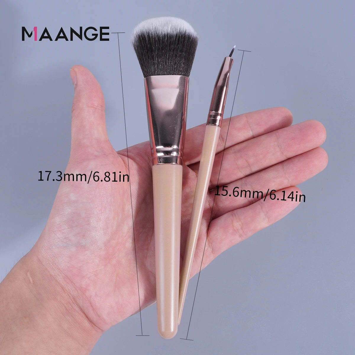 Maange 20pcs Makeup Brushes Set Cosmetic Foundation Powder Blush Eye Shadow Lip Make Up Brush Blending Tools For Women Beginner