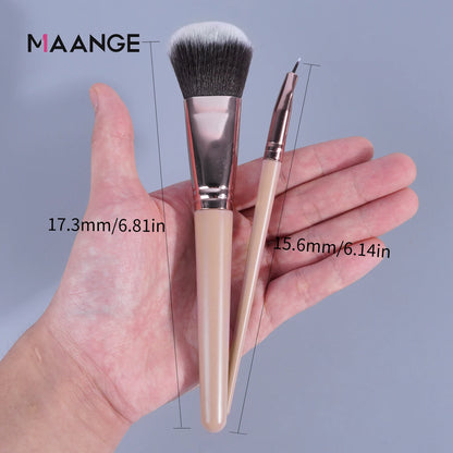 Maange 20pcs Makeup Brushes Set Cosmetic Foundation Powder Blush Eye Shadow Lip Make Up Brush Blending Tools For Women Beginner