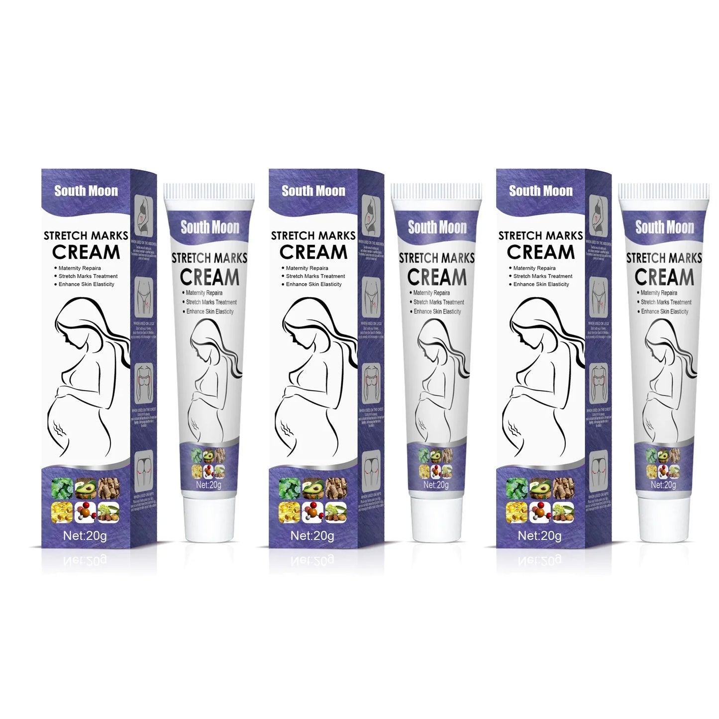 Pregnancy Stretch Removal Cream Fade Postpartum Obesity Lines Eliminate Body Belly Stretch Marks Improve Elasticity Firming Skin