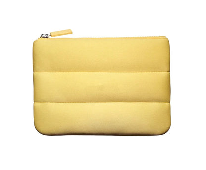 Rhod Lemontini Yellow Makeup Bag for Women Portable Travel Small Cosmetic Bags Zipper Toiletry Bag Pouch Lipsitck Storage Bags