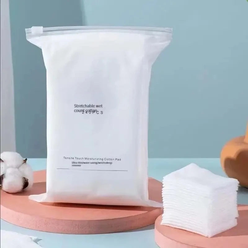 240PCS Thin Makeup Soft Stretchable Special Paper Remover Cotton Toner Facial Mask and Functional Cotton Pad SkWet Cotton
