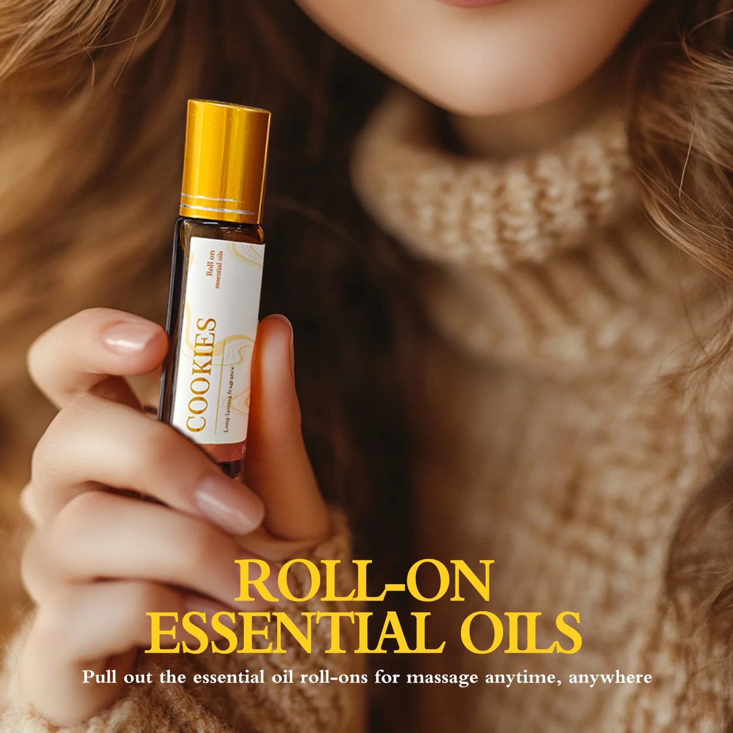 10ml Lavender Roller Essential Oils Women's perfume Massage body oils Skincare Holiday gifts Nail care Moisturizing