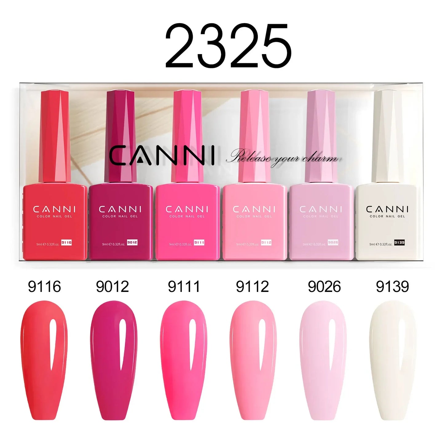 9ml CANNI TPO FREE HEMA FREE Ultra Consistency Nail Gel Polish Set Round Brush Semi Permanent Soak Off UV LED Gel Nail Kit