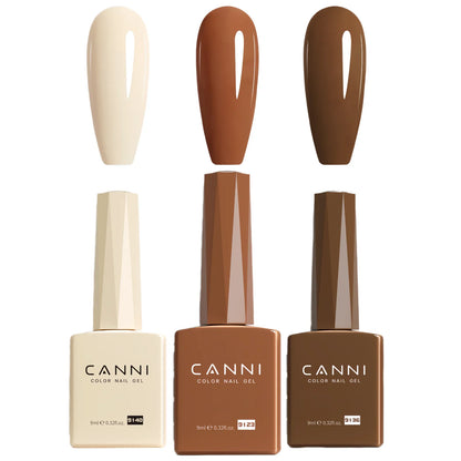 9ml CANNI TPO FREE HEMA FREE Ultra Consistency Nail Gel Polish Set Round Brush Semi Permanent Soak Off UV LED Gel Nail Kit