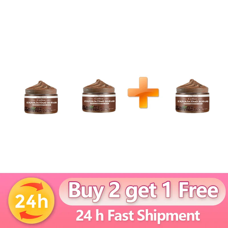 Exfoliating Whitening  Coffee Body Scrub Cream Underarm Knee Melanin Pigmentation Whitening Remove Dead Skin Shower Scrub Car