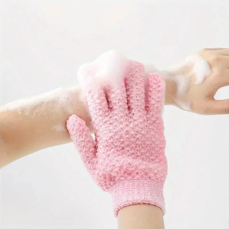 1pc Body Massage Sponge Gloves Shower Exfoliating Bath Gloves Shower Scrubber for Daily Use Bathroom Supplies