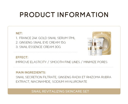 3pcs/set LAIKOU Vitamin C 24K Golden Sakura Skin Care Sets Face Cream Serum Eye Cream Moisturizing Anti Wrinkles Face Care Kit