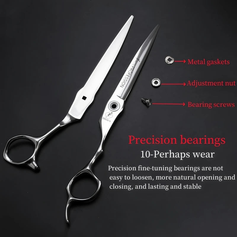 HISADAHairdressing scissors 6.2 6.7 7.0 inch Hair scissors VG10 Steel High-end Barber scissors advanced Hairdressing scissors