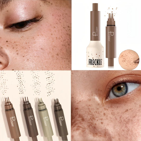 Waterproof Fake Freckles Stamp Pen, Sweatproof Long Lasting, Natural Nude Makeup Light Liquid, Smudgeproof