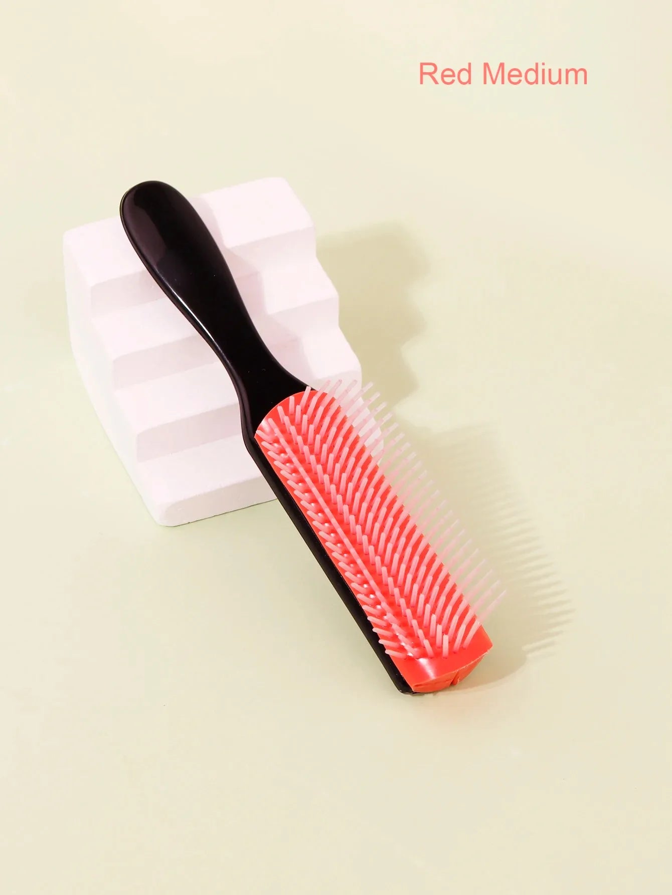 WANMEI, 1 Uds., cepillo de pelo de masaje para desenredar de 9 filas para pelo liso y rizado, peine extraíble, herramienta de pe