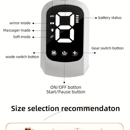 Portable 2400mAh Rechargeable Finger Training Robot Glove- 4 Modes 9 Levels Adjustable- Universal for Left Right Hands