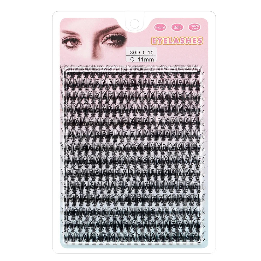 48/60/160/280Pcs Cluster Natural Eyelashes Extensions Lashes Clusters False Eyelash Clusters Extensions Individual Lashes Makeup