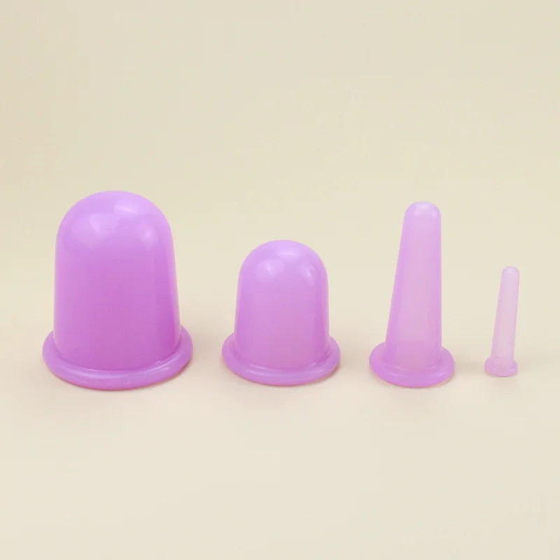 Vacuum Cupping Glass Jar Cellulite Massager For Face Acupuncture Facial Suction Cups Face Neck Lift Skin Scraping Beauty Tool