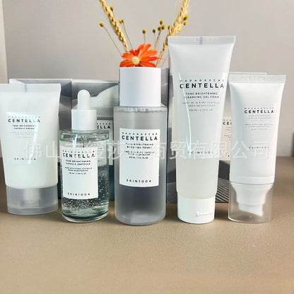 SKIN1004 White Full Series Skin Care Angel Whitening Essence Facial Cleanser Cream Toner Sunscreen Combination Set