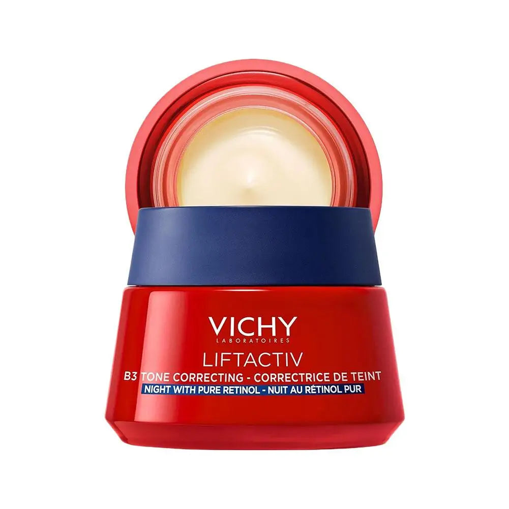 VICHY Red Moisturizing Cream Collagen Nourishing Fade Fine Lines Brighten Skin Tender Skin Tone Lock Water Skin Care