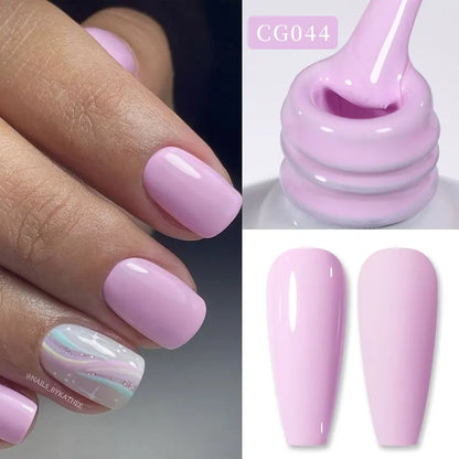 BORN PRETTY 10ml Nude Pink Gel Nail Polish Varnis Semi Permanent Nail Gel Varnish Soak Off UV Gel for Valentine's Day Gift Nails
