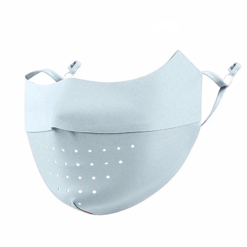Ice Silk Face Mask UPF50+ Uv Sun Protection Summer Adjustable Breathable Men Women Outdoor Running Cycling Sports Mask