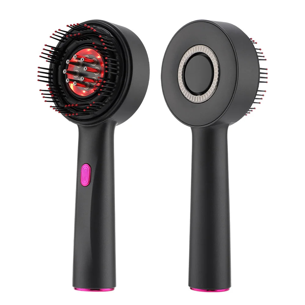Portable Electric Head Massage Comb Essential Oil Red Light 3-gear Scalp Massage Electric Head Blood Relaxation Massage Gift