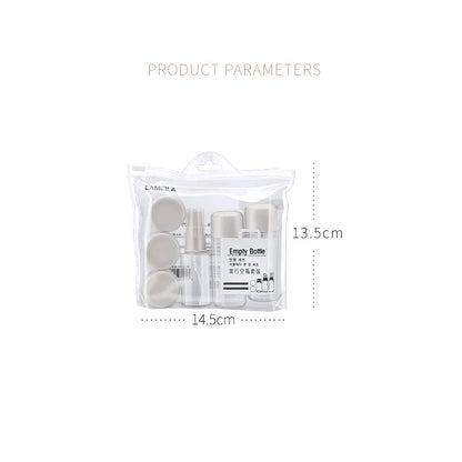 8 Piece Set Beauty Skincare Travel Bottles Perfume Spray Bottle Shampoo Facial Cleanser Lotion Bottle Eye Face Cream Boxes