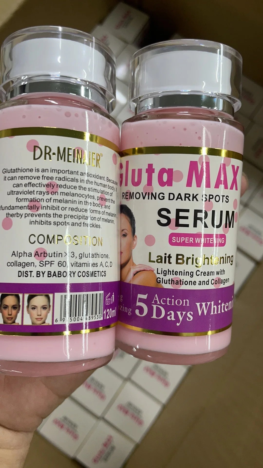 120ml Arbutin Nicotinamide Whitening Face Serum Elasticizing Serum Original Solution Moisturizing Firming Face Skin Care