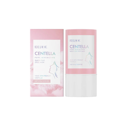 Centella Asiatica Clay Mask Stick Exfoliating Soothing Skin Cleaning Repair Facial Pores Control Oil Moisturizing Clean Mask 27g