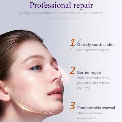 BELYN BERLY EGF Facial Serum 3PCS for Moisturizing Repair Skin Hyaluronic Acid Serum Face Skin Care Products