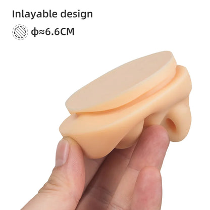 1PC Soft Silicone Mouth Nose Model Tattoo Practice Jewelry Display Piercing Display Tool Tattoo Puncture Practice Accessory