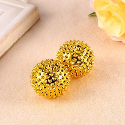 1 Pair Yoga Fitness Ball Magnetic Therapy Massage Magnet Hand Acupuncture Ball Acupoint Needle Massage Men Women Pressure Relief