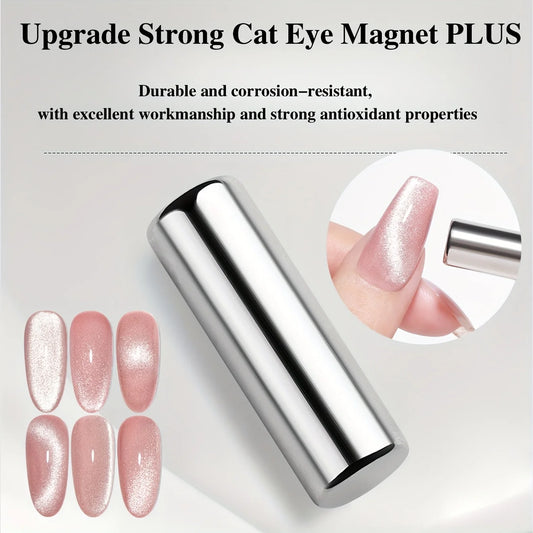 2.5x0.5cm Round Nail Art Cat Eye Gel Magnetic Pen for Gel Nail Polish 3D Cat Eye Nails Painting Strong Stick Manicure