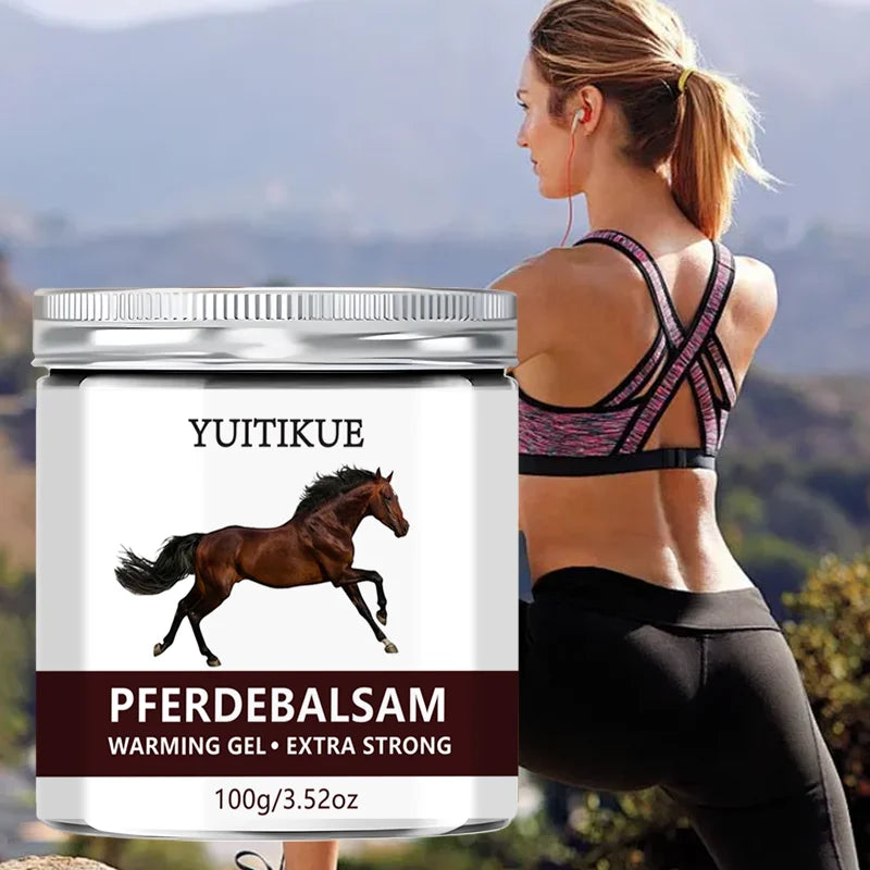 YUlTlKUE Pferdebalsam Warming Gel Extra Strong Body Care Warming Relief Gel Muscle Comfort Body Balm 100g