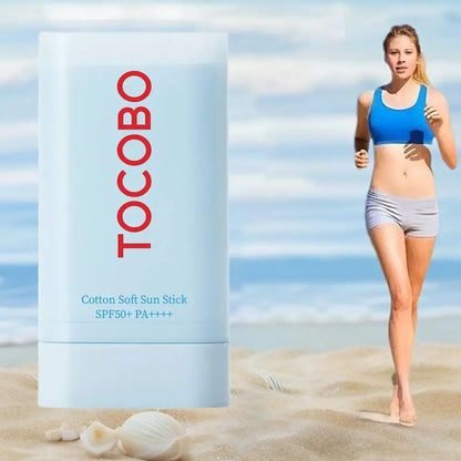 Sunscreen Refreshing Moisturizing Natural Concealer Anti-ultraviolet Cotton Protection Stick Easy Carry Brighten Skin Makeup
