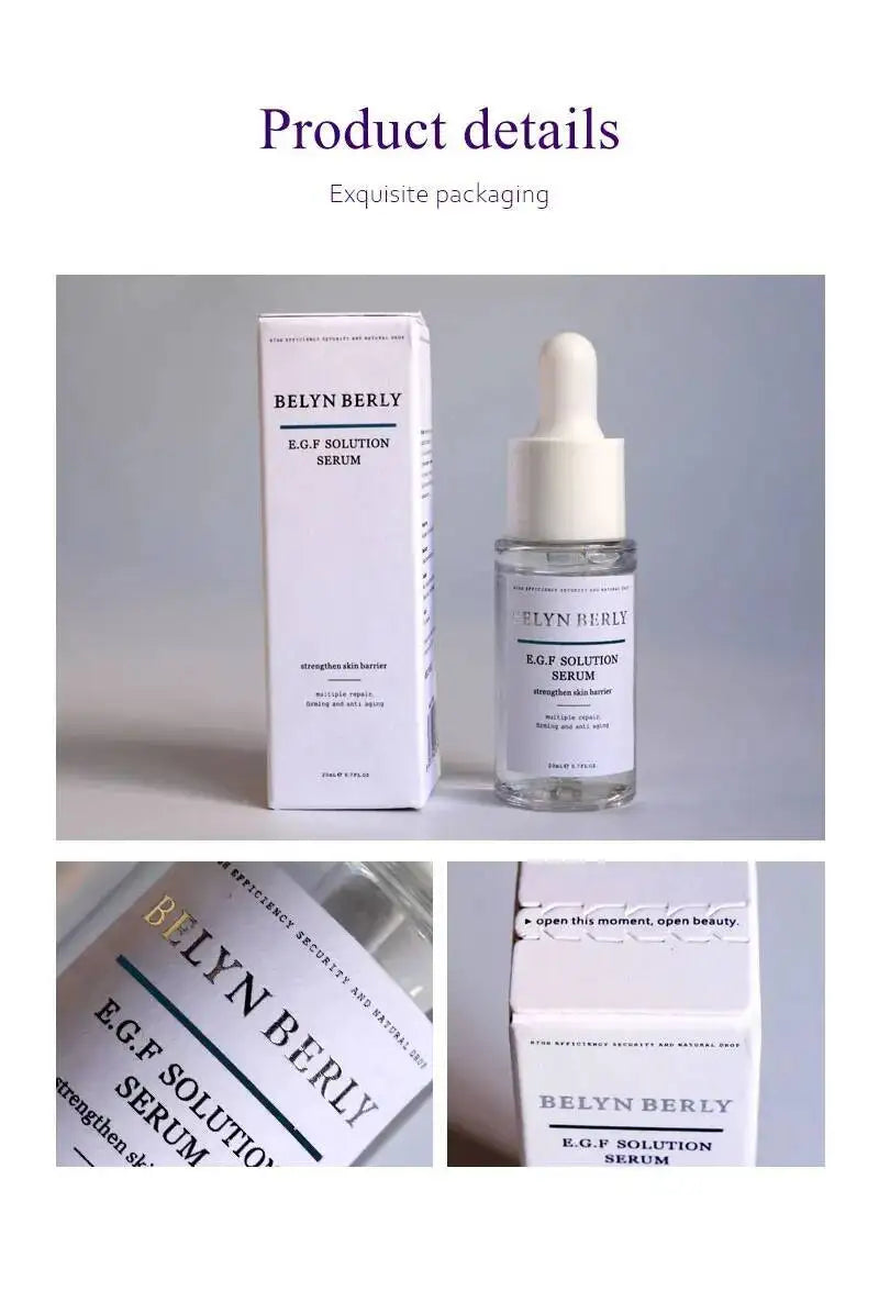 BELYN BERLY EGF Facial Serum 3PCS for Moisturizing Repair Skin Hyaluronic Acid Serum Face Skin Care Products