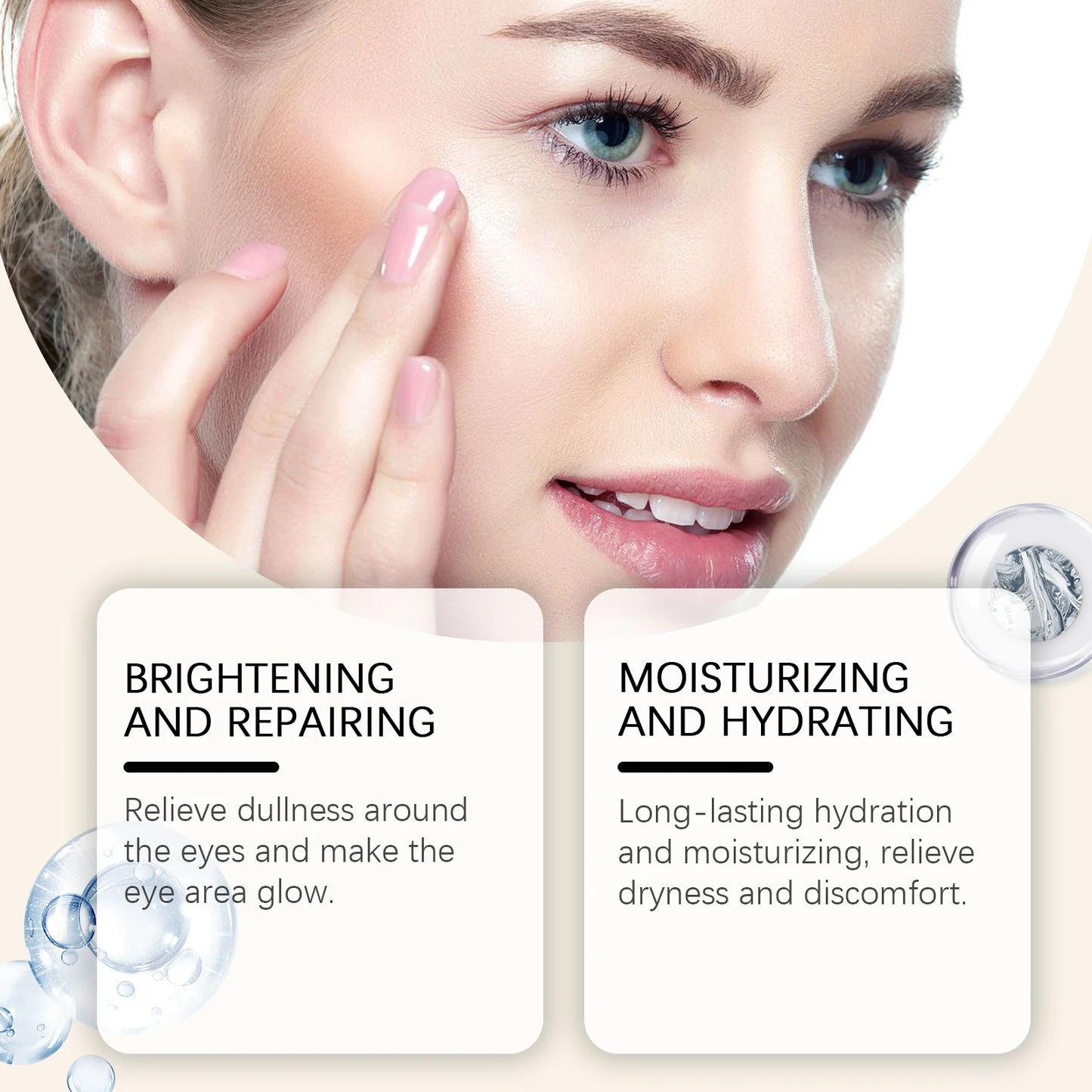 Jaysuing Caffeine Eye Serum Anti Wrinkle Firming Skin Remove Dark Circles Brighten Eyes Ageless Instantly Moisturize Nourish Eye