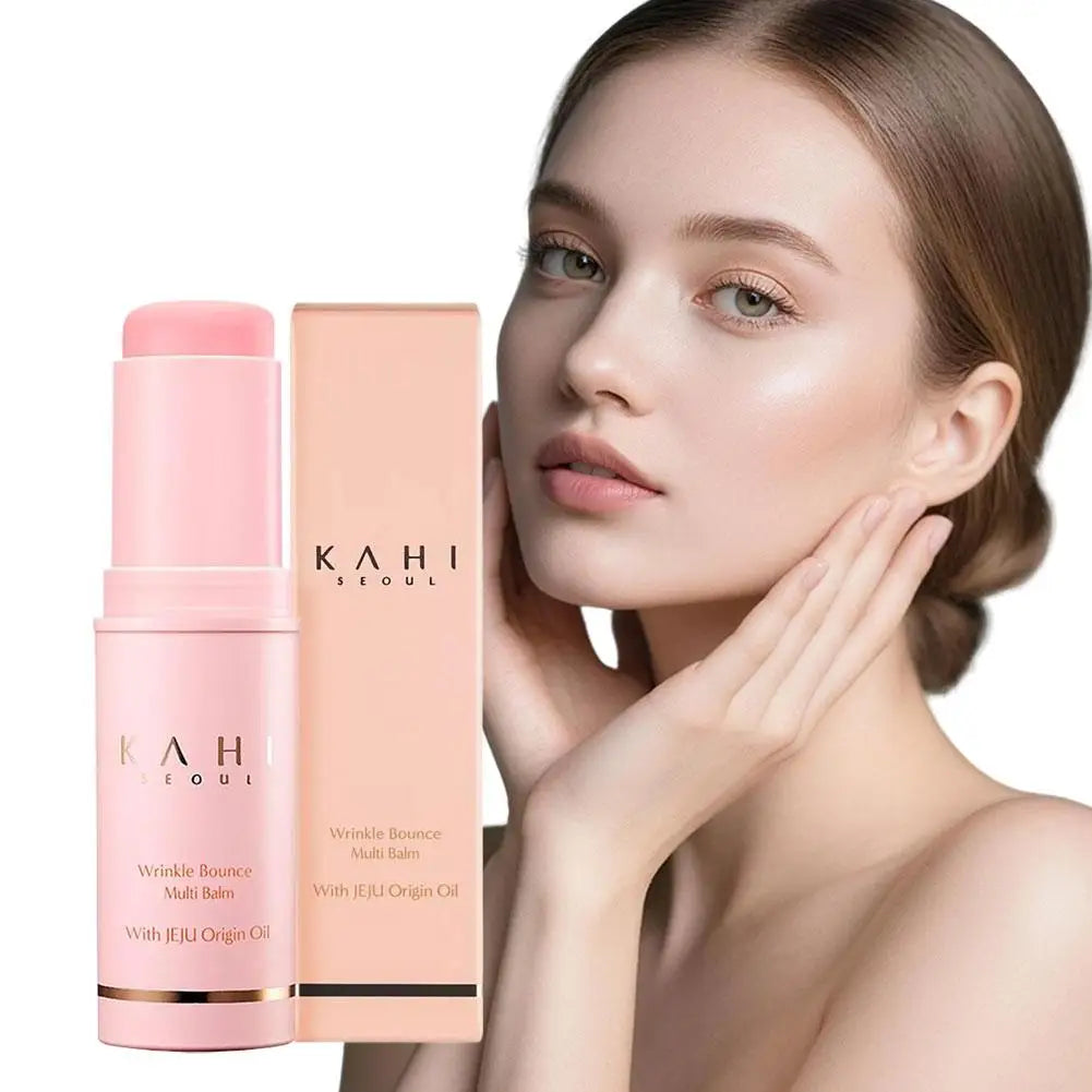 1/3/5PCS Korean Bounce Multi Balm Collagen Pink Stick Make Up Base Daily Deep Moisturizing Firming Lift Korean Skin Care