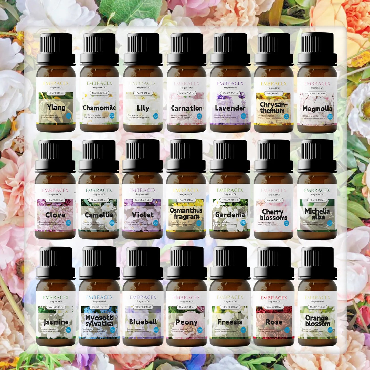 10ml Osmanthus fragrans Essential Oil Skincare Bodycare Floral-Scent Fragrance Oil Long Lasting Natural Scent Gift For Woman