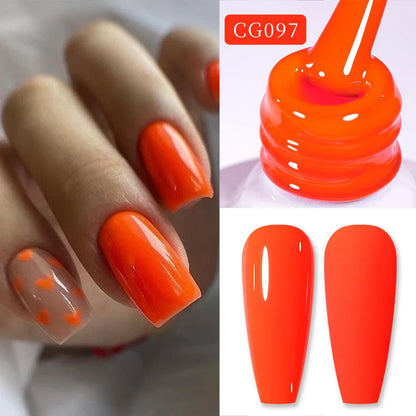 BORN PRETTY 10ml Nude Pink Gel Nail Polish Varnis Semi Permanent Nail Gel Varnish Soak Off UV Gel for Valentine's Day Gift Nails