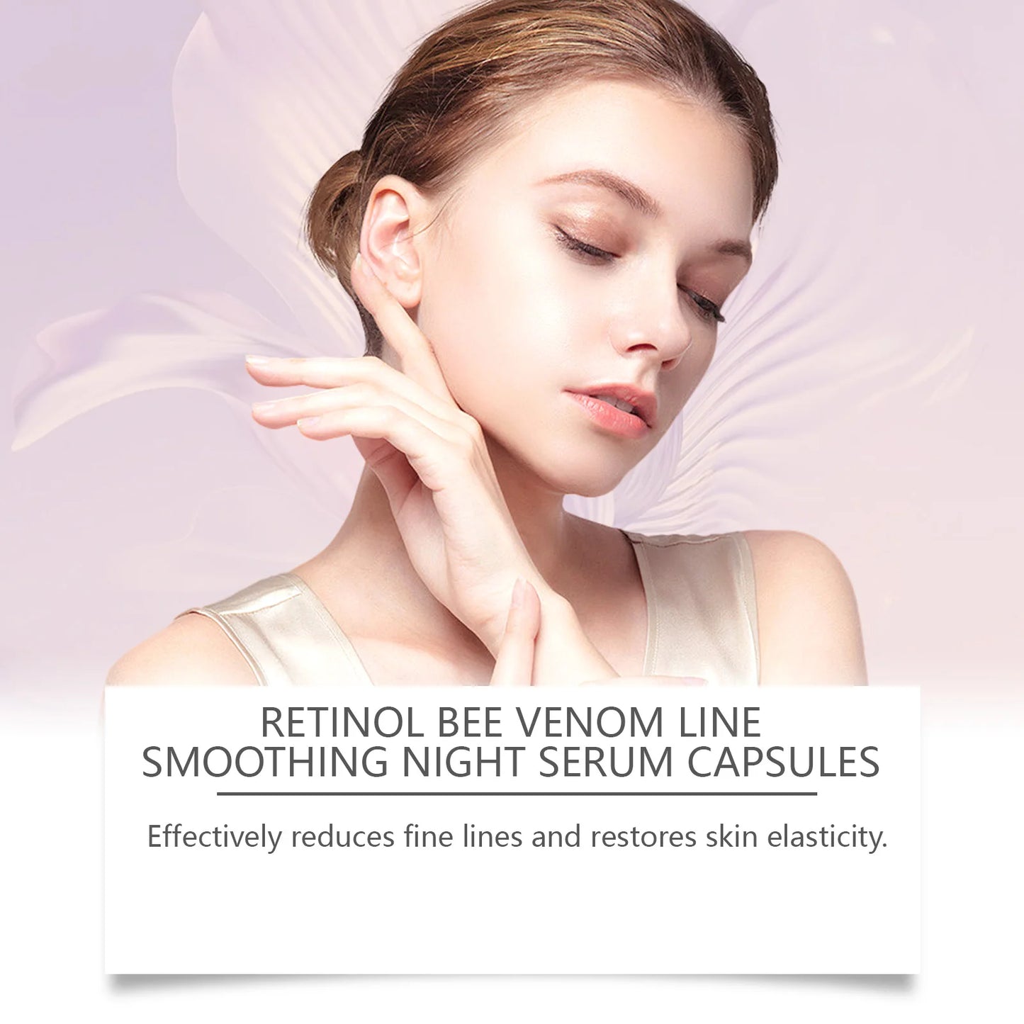 Hoygi Retinol Bee Venom Facial Capsules Gently Moisturize Facial Skin, Tighten and Improve Skin Quality, Moisturizing Capsules