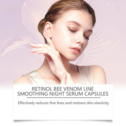 Hoygi Retinol Bee Venom Facial Capsules Gently Moisturize Facial Skin, Tighten and Improve Skin Quality, Moisturizing Capsules