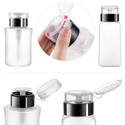 50/150/180/250ml Empty Pump Dispenser Liquid UV Gel Polish Nail Art Polish Clean Bottle Polish Cleanser Remover Bottle